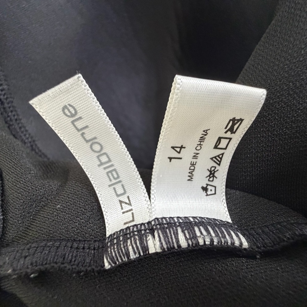 Liz Claiborne Black One Piece Swimsuit Bathing Suit Size XL - Picture 4 of 6